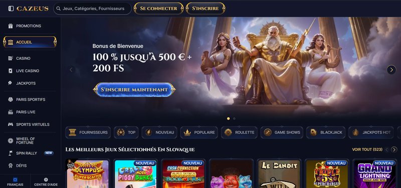 Meilleur cazeus casino online à France